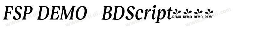 FSP DEMO   BDScript字体转换